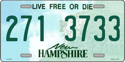 NH license plate 2713733