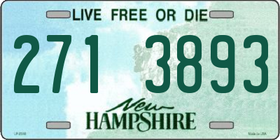 NH license plate 2713893