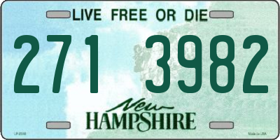 NH license plate 2713982