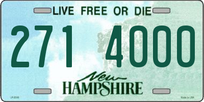 NH license plate 2714000
