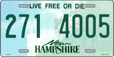 NH license plate 2714005