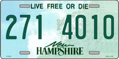 NH license plate 2714010