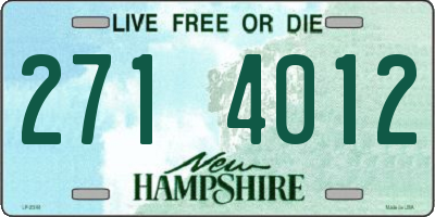 NH license plate 2714012