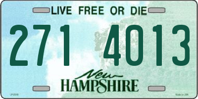 NH license plate 2714013