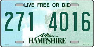 NH license plate 2714016