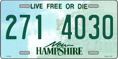 NH license plate 2714030