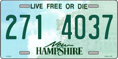 NH license plate 2714037