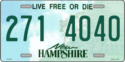 NH license plate 2714040
