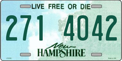 NH license plate 2714042