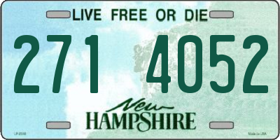 NH license plate 2714052