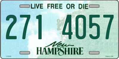 NH license plate 2714057