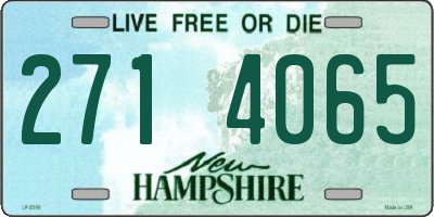 NH license plate 2714065