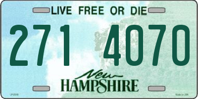 NH license plate 2714070