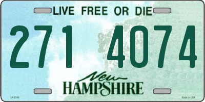 NH license plate 2714074