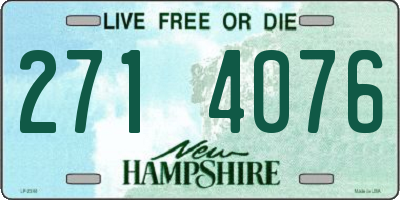 NH license plate 2714076