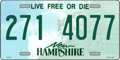 NH license plate 2714077