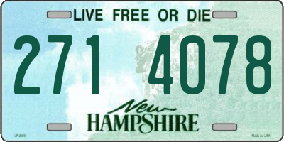 NH license plate 2714078