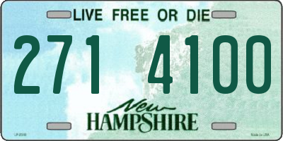 NH license plate 2714100
