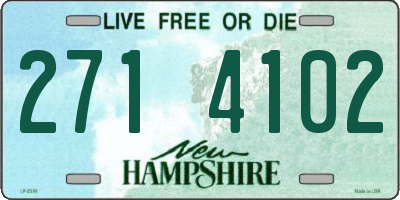 NH license plate 2714102