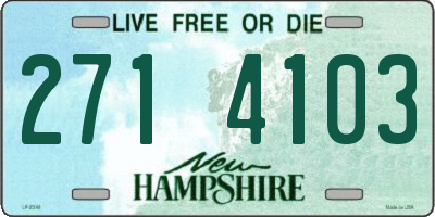 NH license plate 2714103