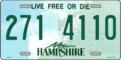 NH license plate 2714110