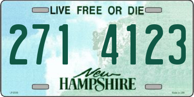 NH license plate 2714123