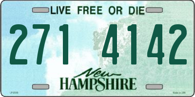 NH license plate 2714142