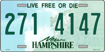 NH license plate 2714147