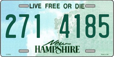 NH license plate 2714185