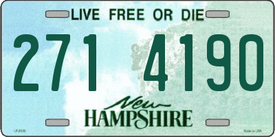 NH license plate 2714190