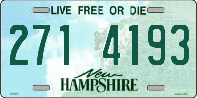 NH license plate 2714193