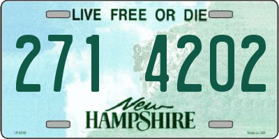 NH license plate 2714202