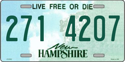 NH license plate 2714207