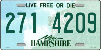 NH license plate 2714209