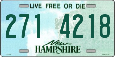 NH license plate 2714218