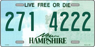NH license plate 2714222