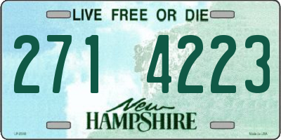 NH license plate 2714223
