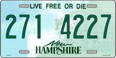 NH license plate 2714227