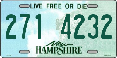 NH license plate 2714232