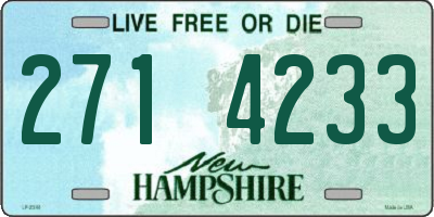NH license plate 2714233