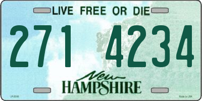 NH license plate 2714234