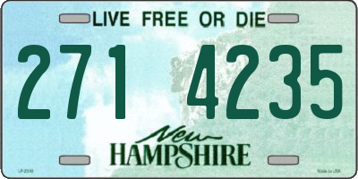 NH license plate 2714235