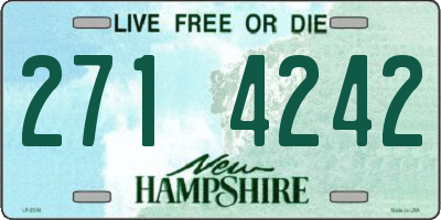 NH license plate 2714242