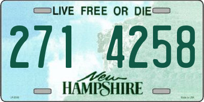 NH license plate 2714258
