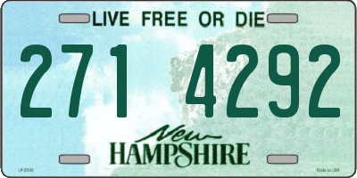 NH license plate 2714292