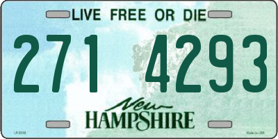 NH license plate 2714293