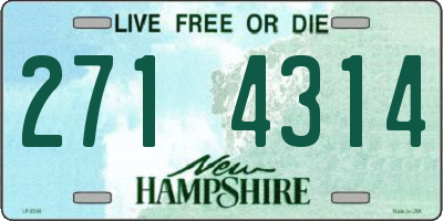 NH license plate 2714314