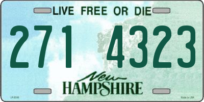 NH license plate 2714323