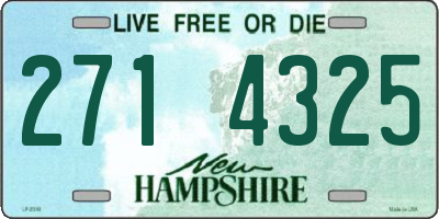 NH license plate 2714325