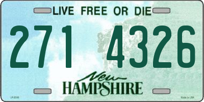 NH license plate 2714326